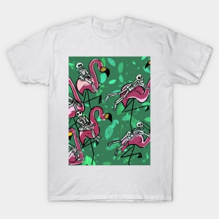 Flamingo skeletons T-Shirt